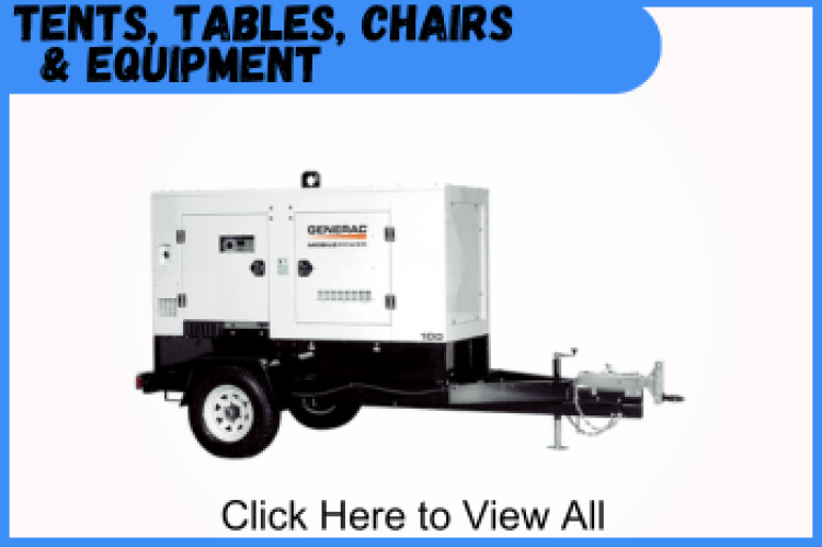 Tents, Tables, Chairs & Equipiment