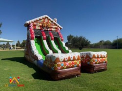 Gingerbread Christmas Double Lane Slide