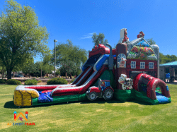 Farm Double Slide Bounce House